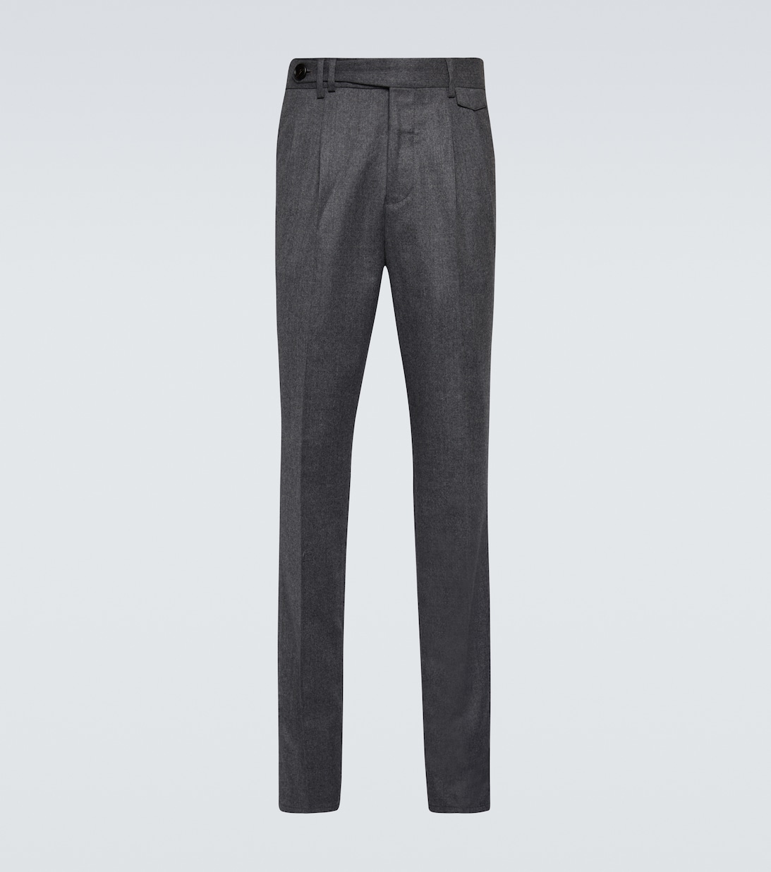 Узкие брюки из натуральной шерсти Brunello Cucinelli, серый узкие брюки из натуральной шерсти ami paris серый