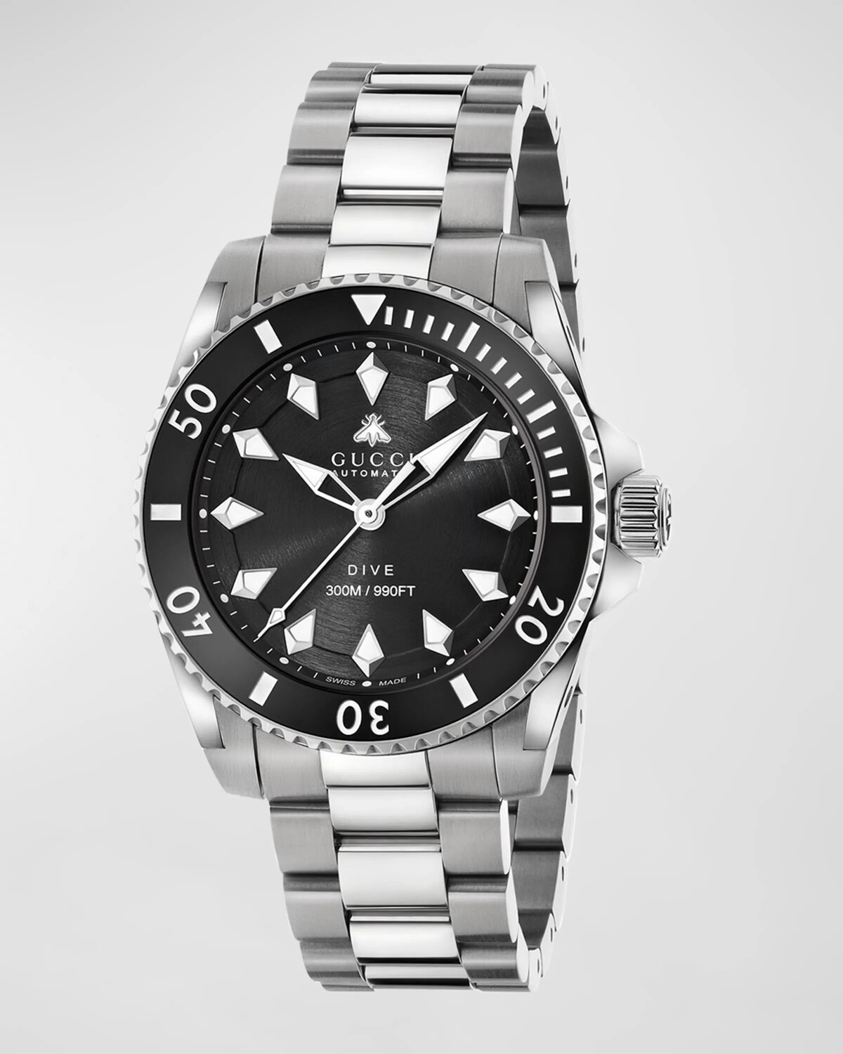 

Мужские часы Gucci с браслетом для дайвинга, 40 мм, цвет Black Dial