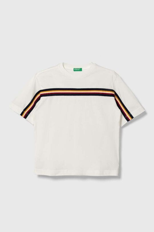 

Хлопковая футболка для детей United Colors of Benetton, белый