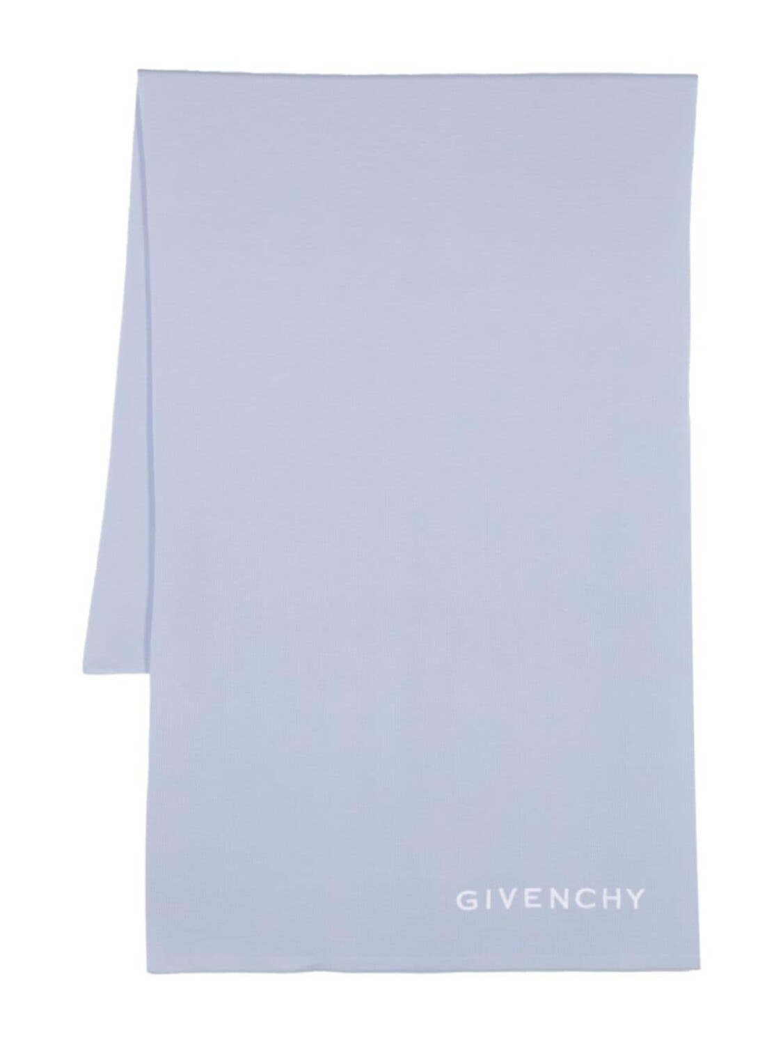 

Шерстяной шарф с вышитым логотипом Givenchy, синий