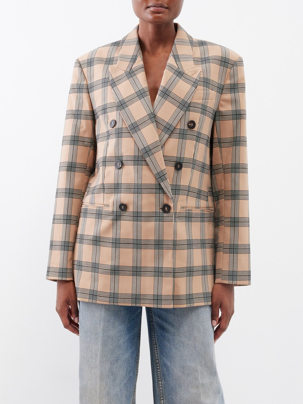 Шерстяной пиджак оверсайз luminosity Zimmermann, коричневый