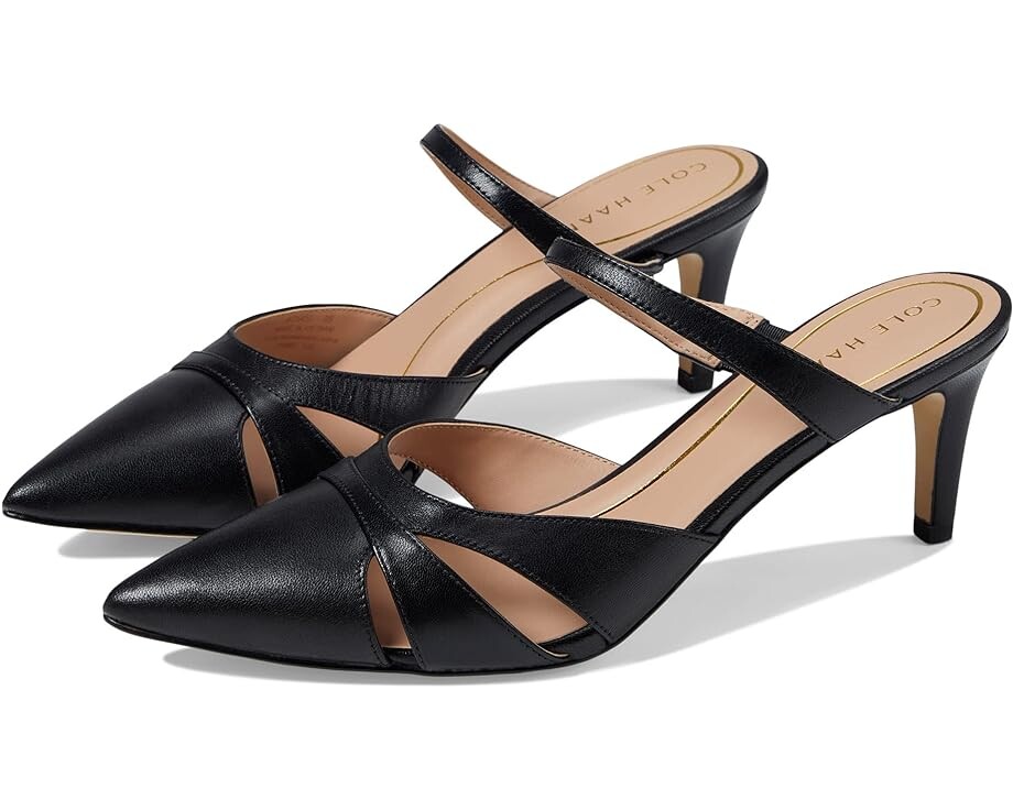 

Туфли Cole Haan Vandam Dress Mule 65 mm, черная кожа