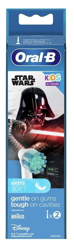 Oral-B Star Wars электрические зубные щетки, 2 шт. защитные колпачки футляры для насадок на электрические зубные щетки oral b 2 шт тм moon star