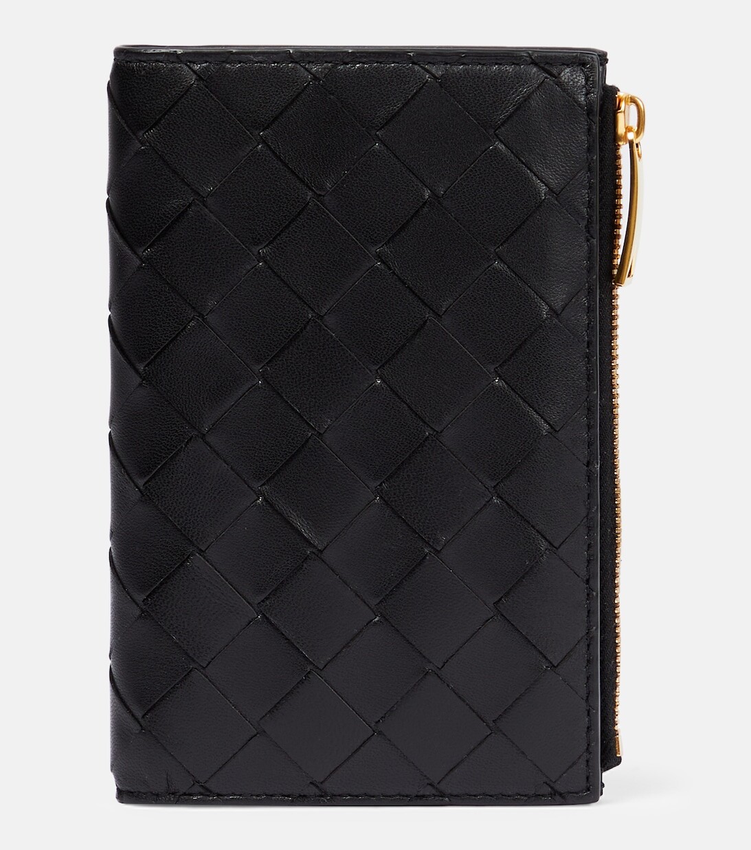 

Кошелек из кожи интекчато Bottega Veneta, черный