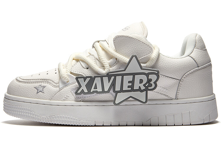 

Кроссовки Xavier3 Skateboarding Shoes Unisex Low-top White/Beige, белый