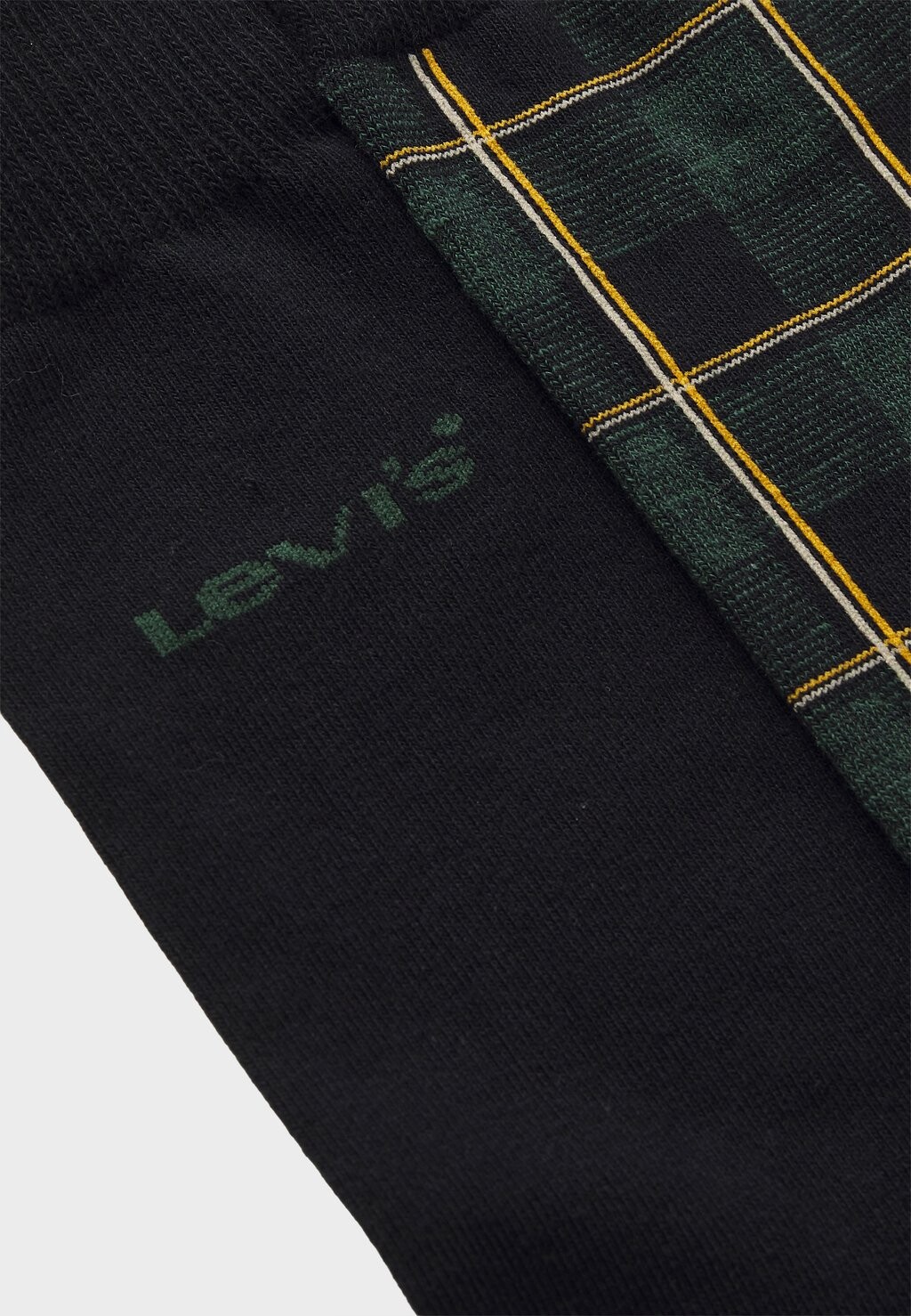 

Носки REGULAR CUT CHECK 2 PACK Levi's®, черный