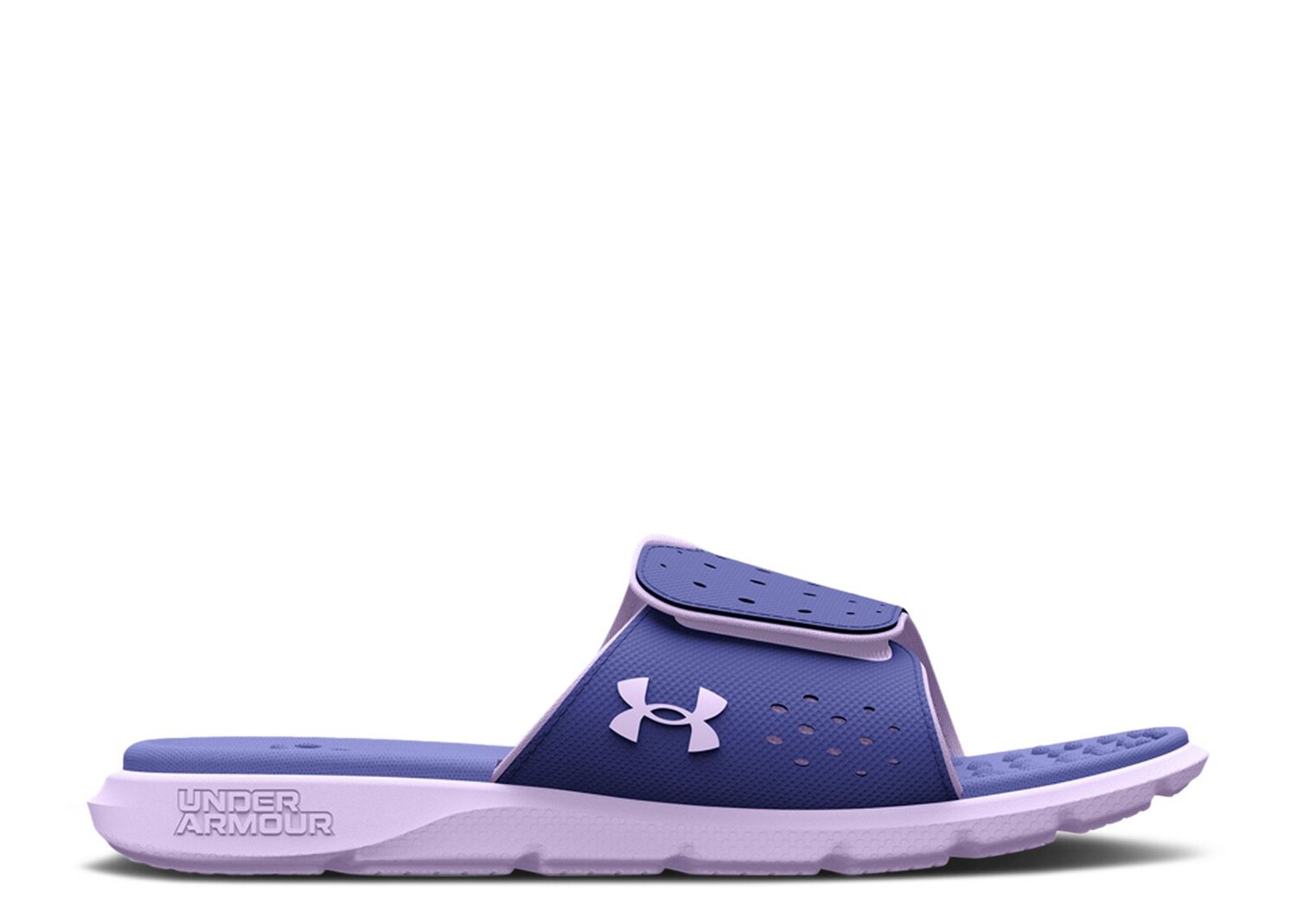 сандалии under armour ignite 7 slide цвет baja blue nebula purple nebula purple Кроссовки Under Armour Wmns Ignite Pro Slide 'Baja Blue Nebula Purple', синий