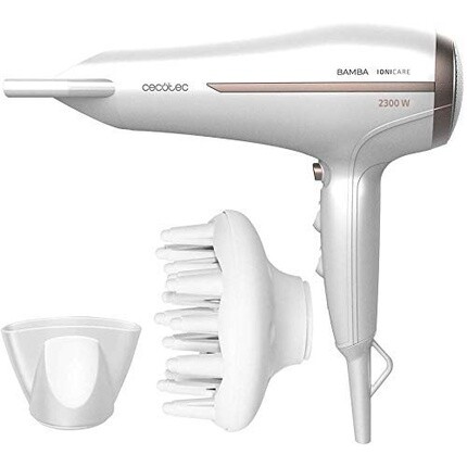 

Фен Bamba Ionicare 5200 Aura Ion, 2300 Вт, с функцией холодного воздуха, 2 скорости и 3 температуры, Cecotec