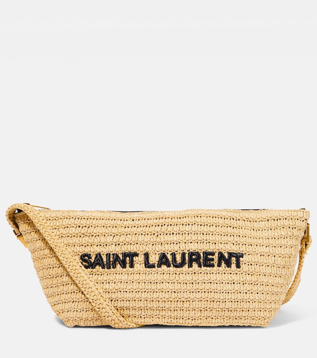 

Сумка на плечо Le Rafia с логотипом Saint Laurent, бежевый