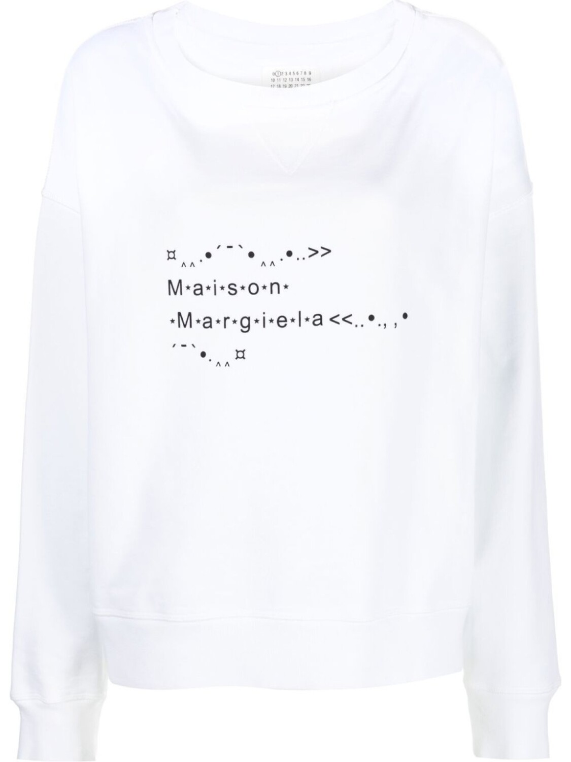 

Maison Margiela толстовка с логотипом, белый