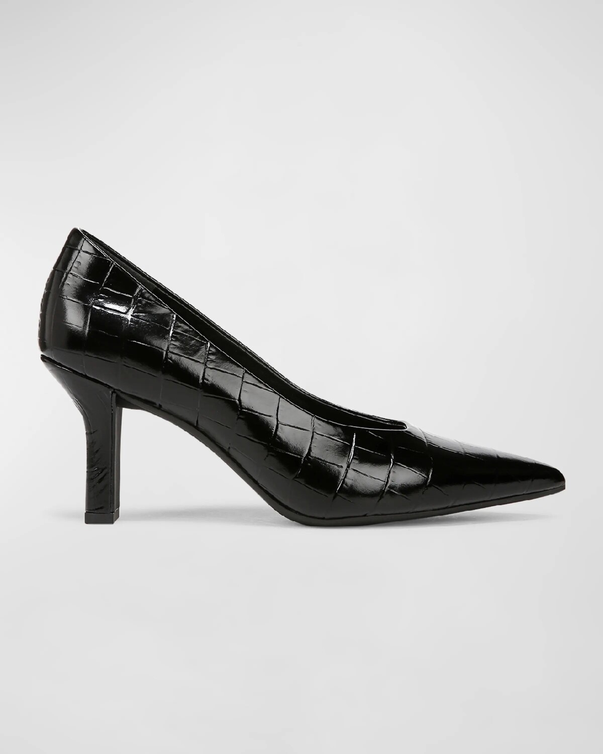 

Туфли Diane с тиснением под крокодила Vince, цвет Black Croco Print Leather