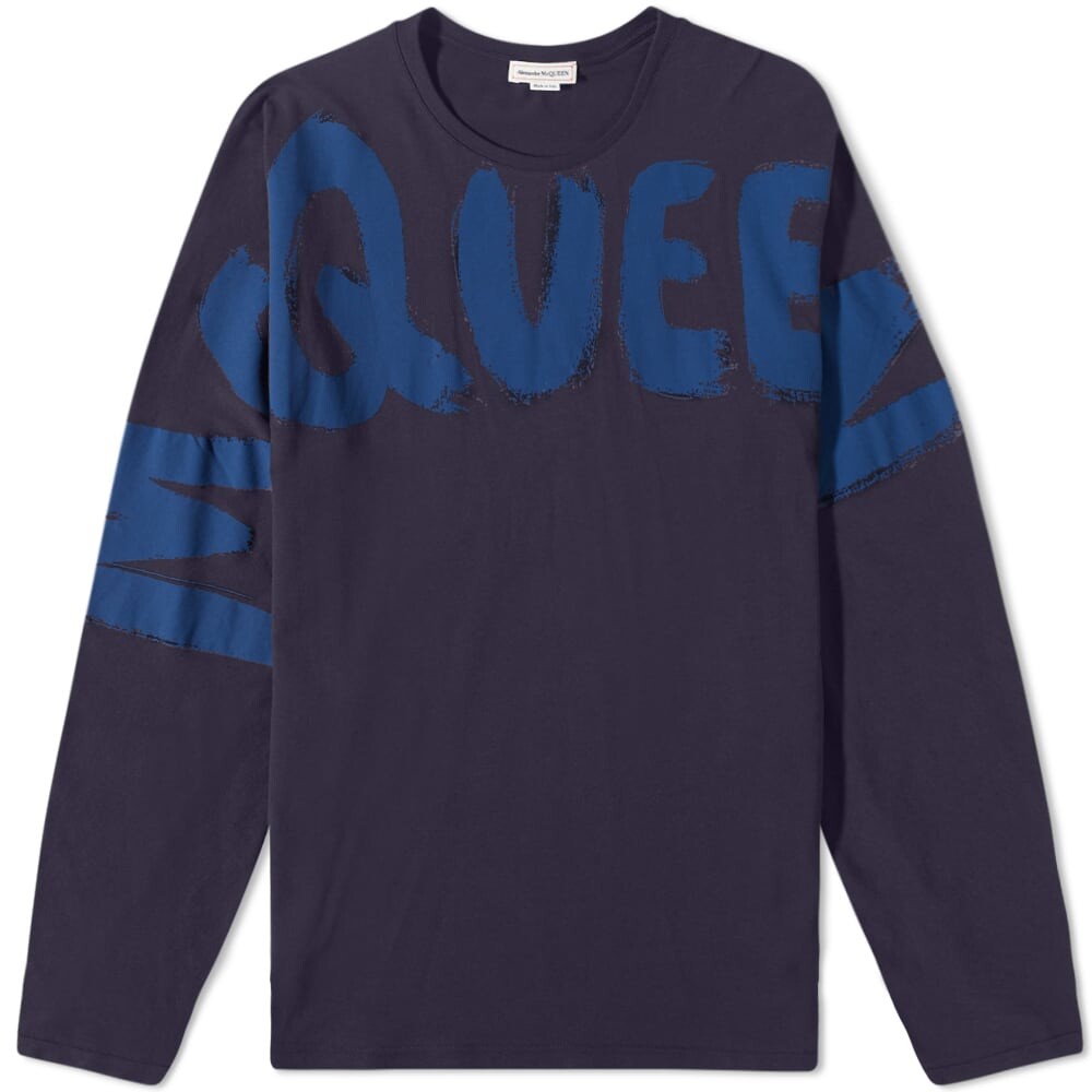 

Футболка с длинным рукавом и принтом граффити Alexander McQueen
