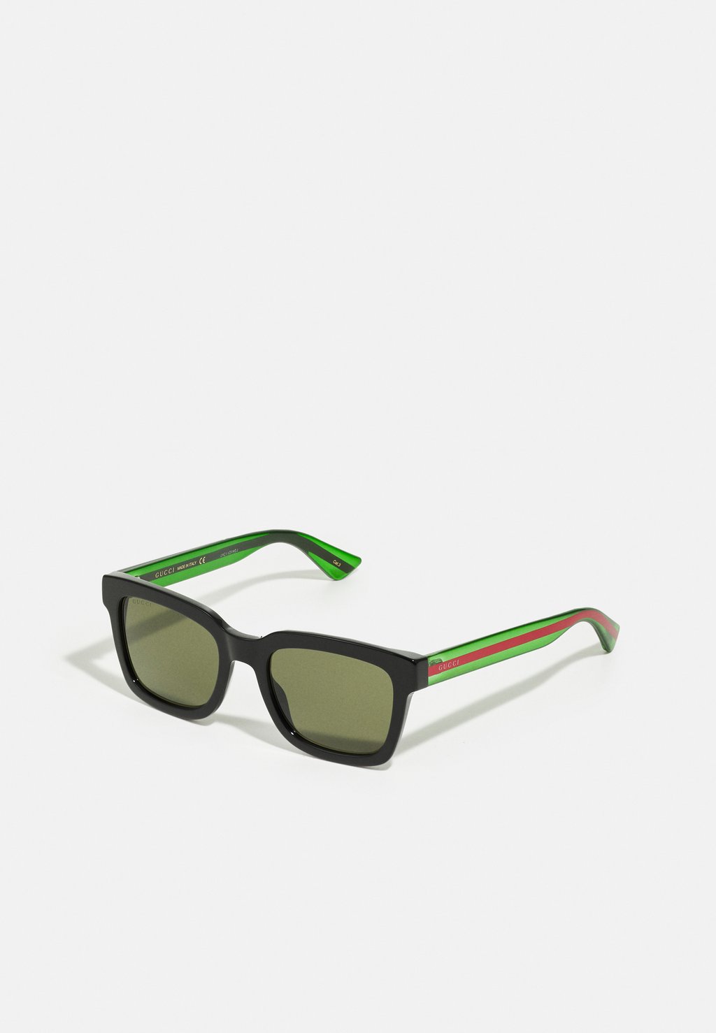Солнцезащитные очки Gucci, черный/зеленый солнцезащитные очки gucci черный зеленый серый