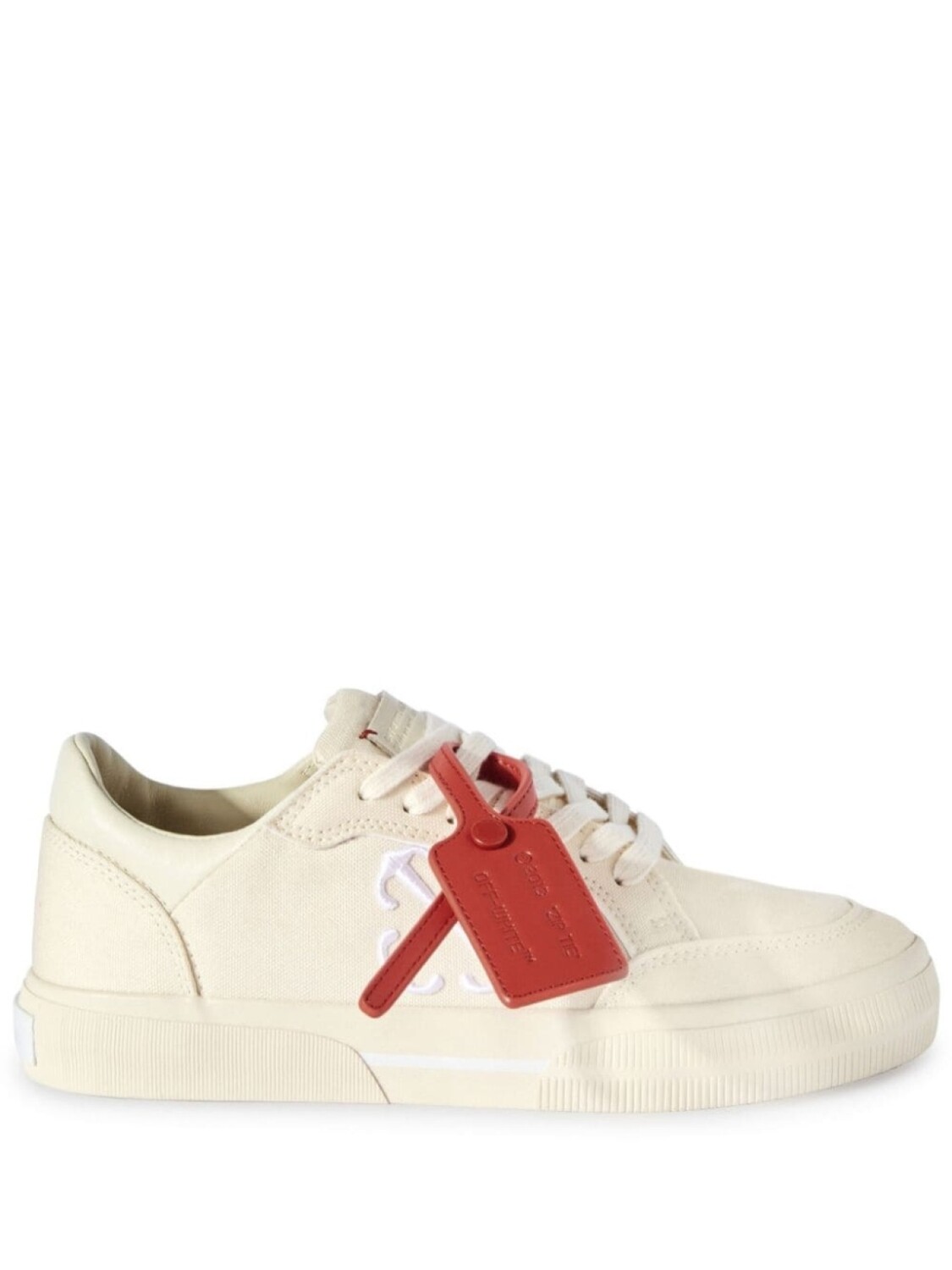 

Off-White кеды New Low Vulcanized, нейтральный цвет