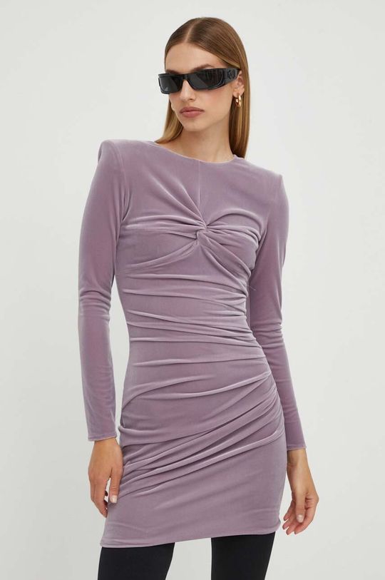 Платье Elisabetta Franchi, фиолетовый кнопка затворной задержки franchi