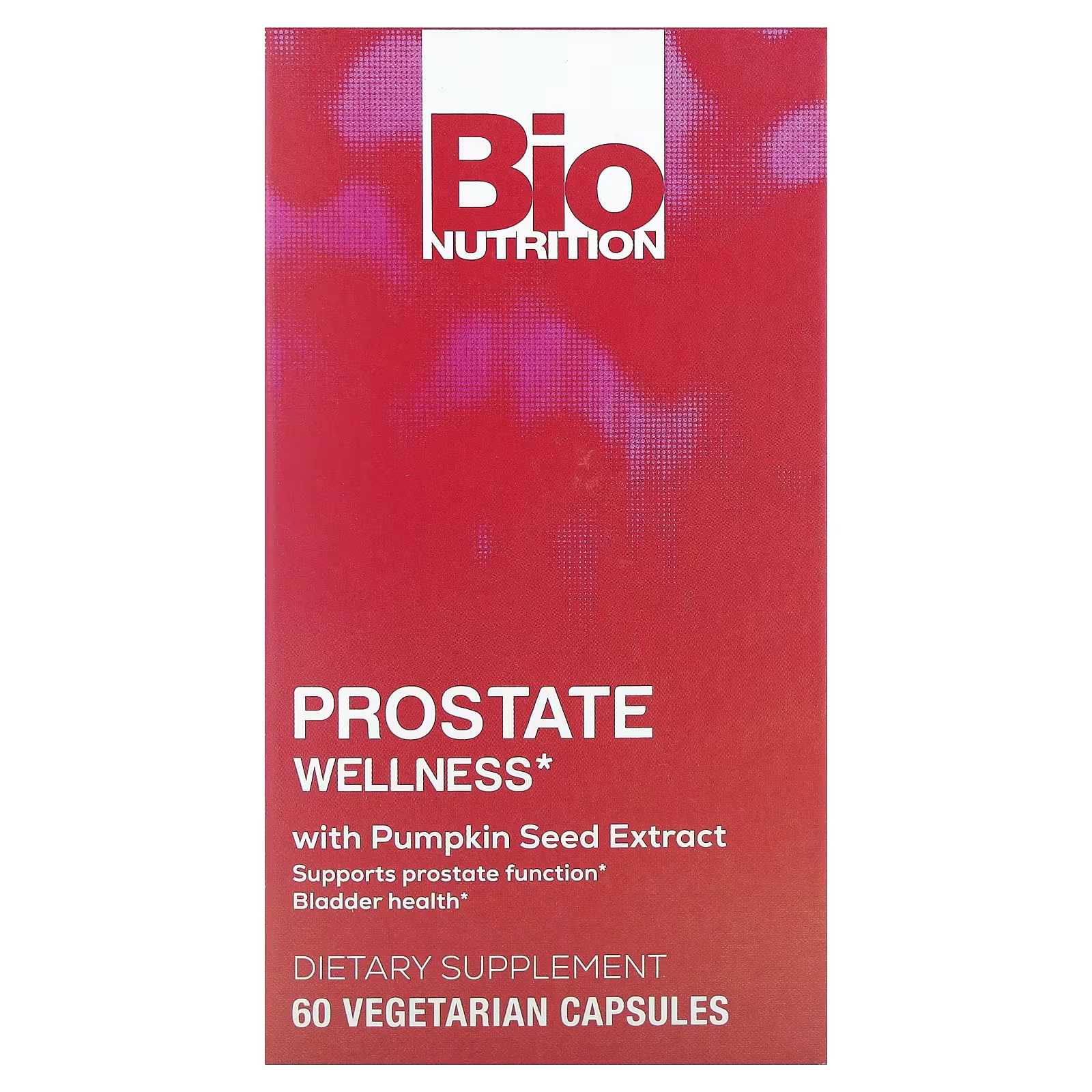 Пищевая добавка Bio Nutrition Prostate Wellness с экстрактом семян тыквы, 60 вегетарианских капсул
