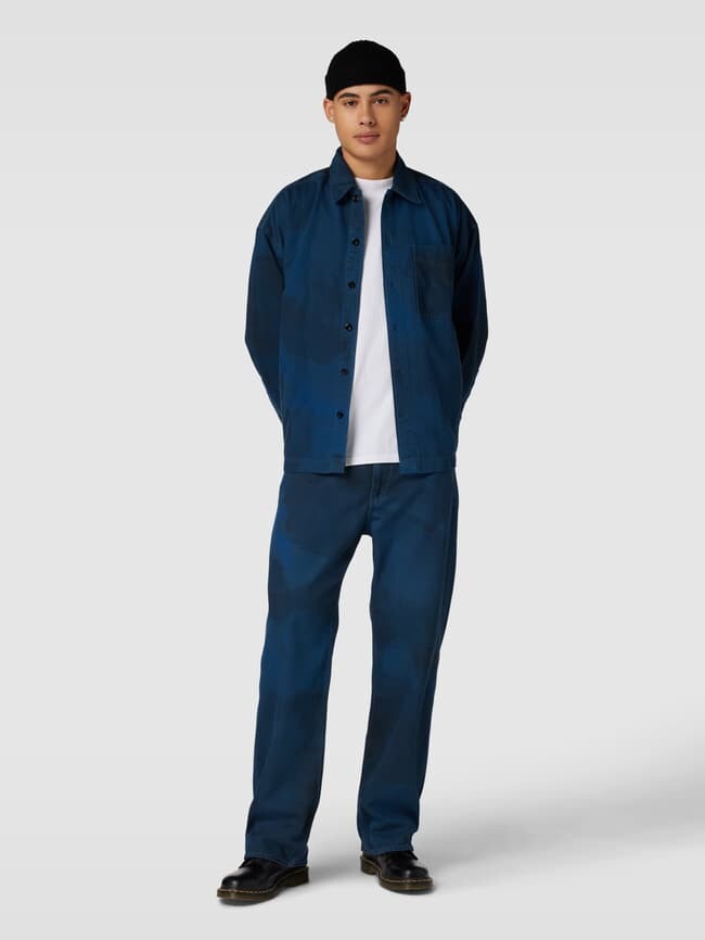 

Джинсы свободного кроя с узором по всей поверхности G-Star Raw, темно-синий