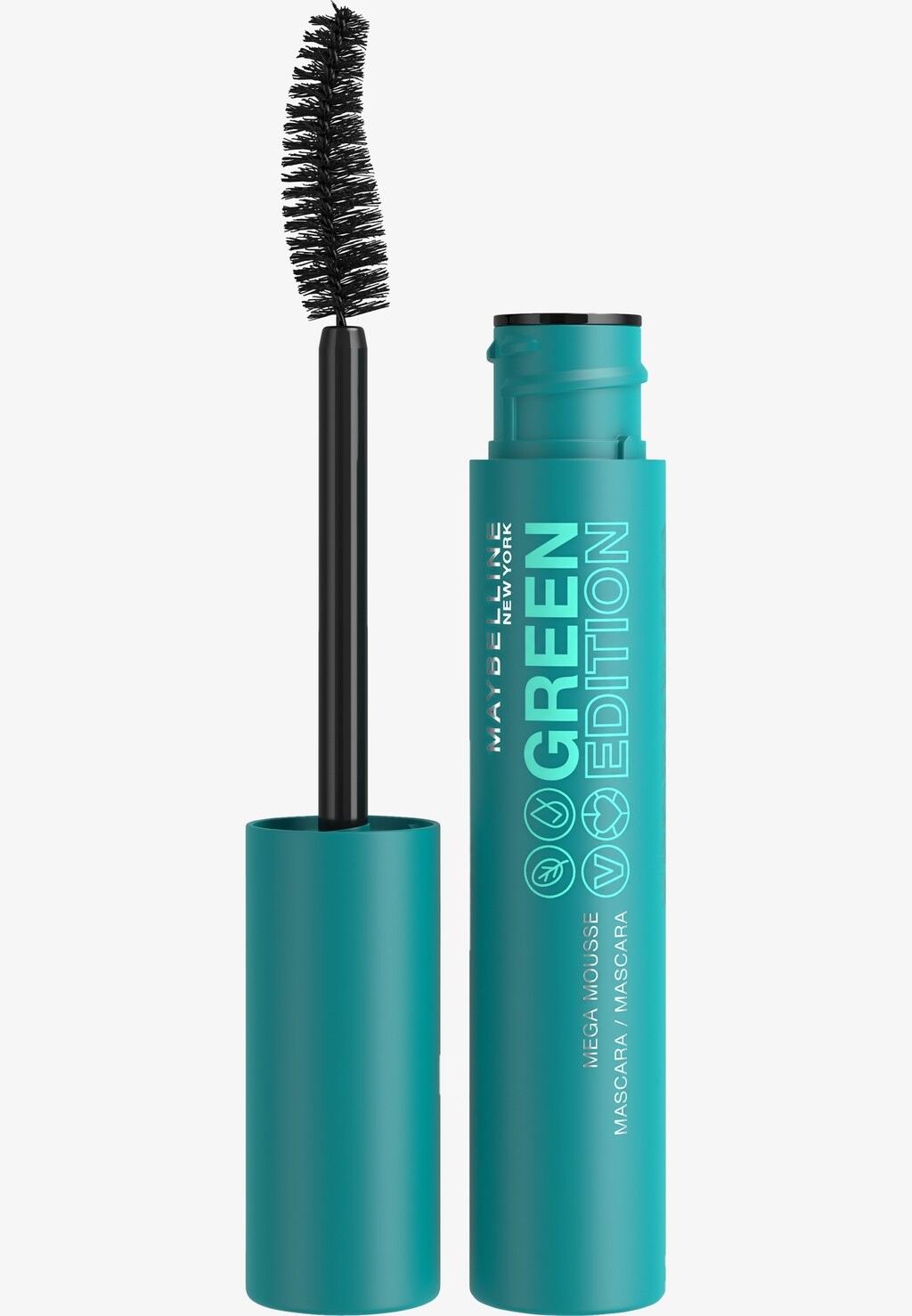 

Тушь для ресниц Green Edition Mega Mousse Mascara Maybelline New York, цвет brown black