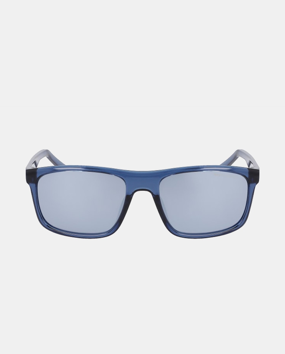 Темно-синие спортивные солнцезащитные очки унисекс в прямоугольной оправе Nike, темно-синий