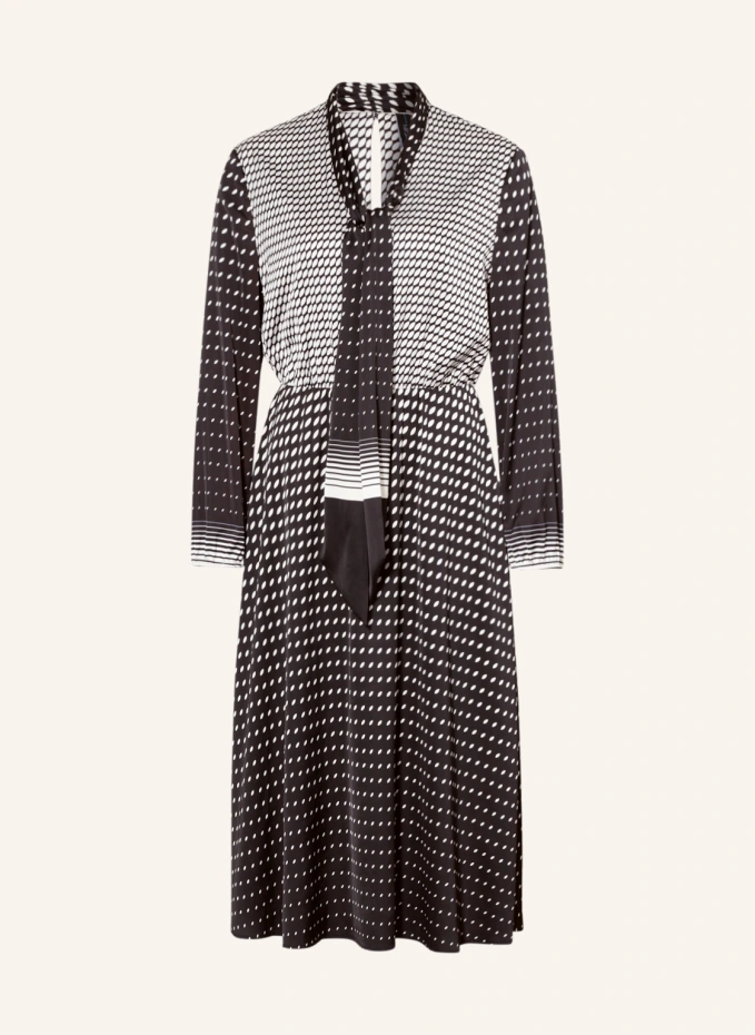 

Атласное платье с бантом Marc Cain, черный