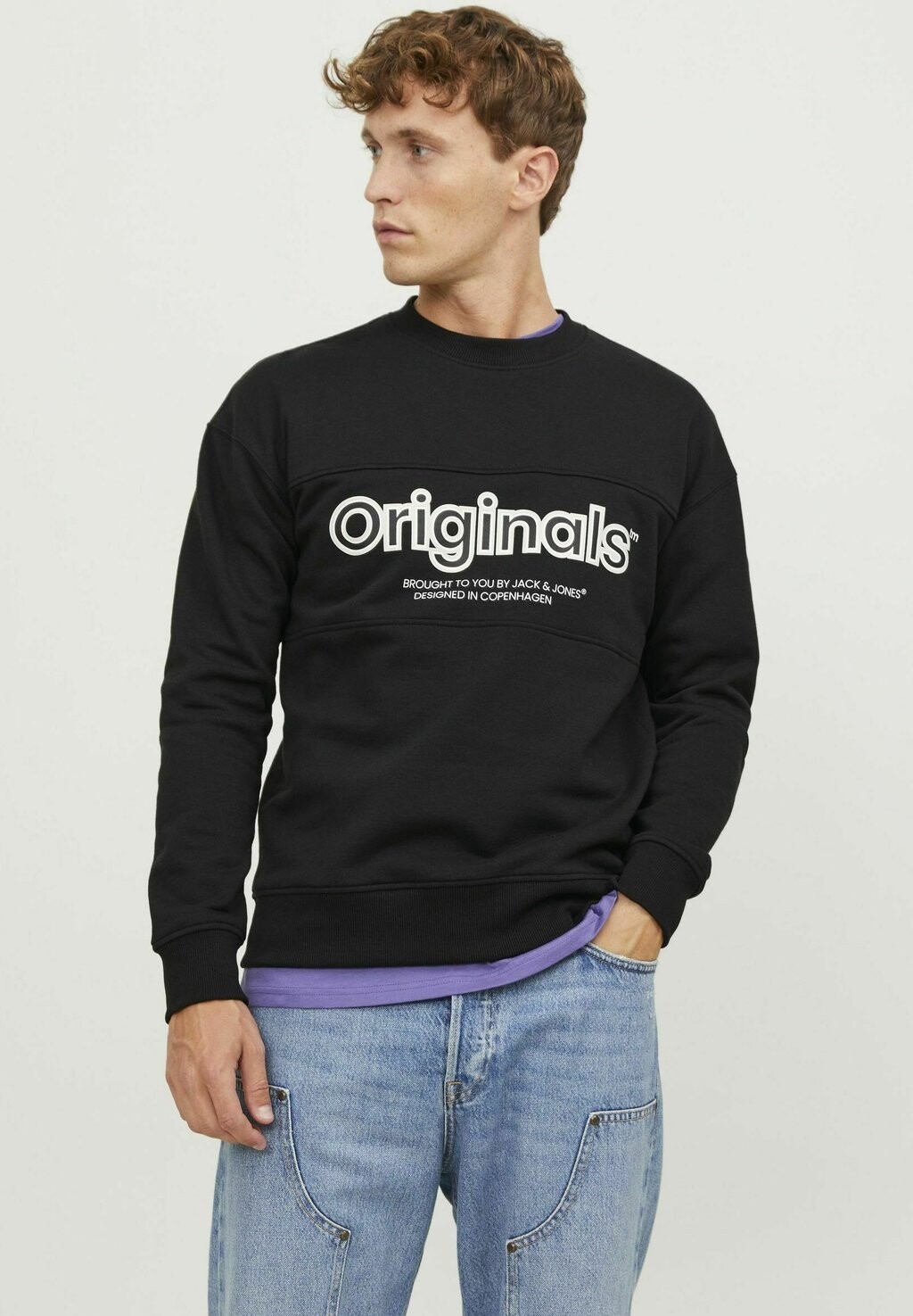 

Толстовка CREW NECK Jack & Jones, черный