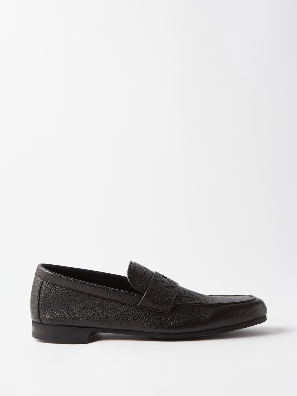 

Пенни-лоферы thorne из зернистой кожи John Lobb, черный