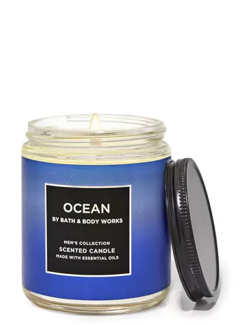 

Свеча Mason с одним фитилем Ocean, 7 oz / 198 g, Bath and Body Works