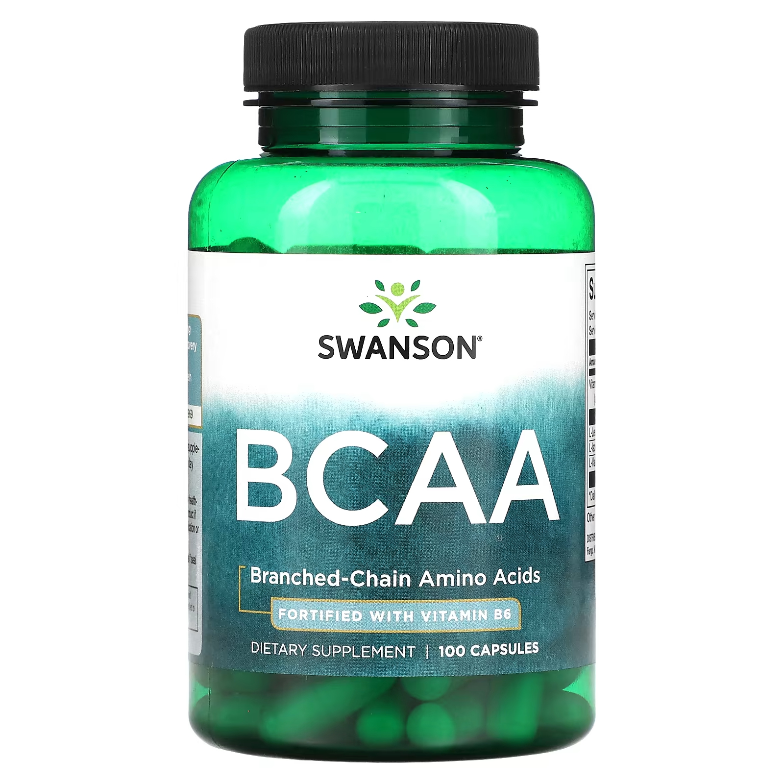 Пищевая добавка Swanson BCAA, 100 капсул