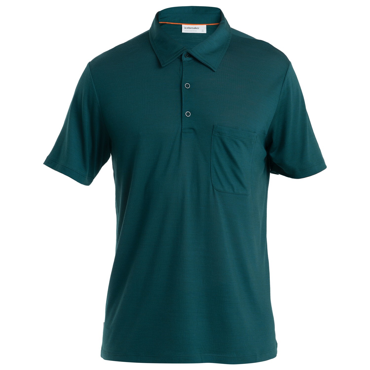 

Рубашка из мериноса Icebreaker Drayden S/S Polo, цвет Fathom Green