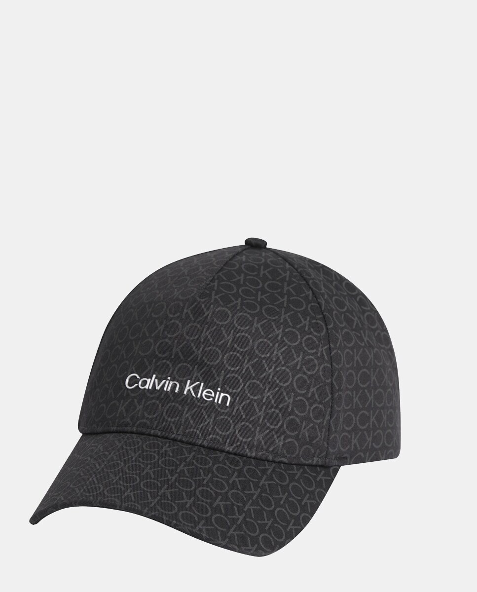 

Черная кепка из органического хлопка с логотипами Calvin Klein, черный