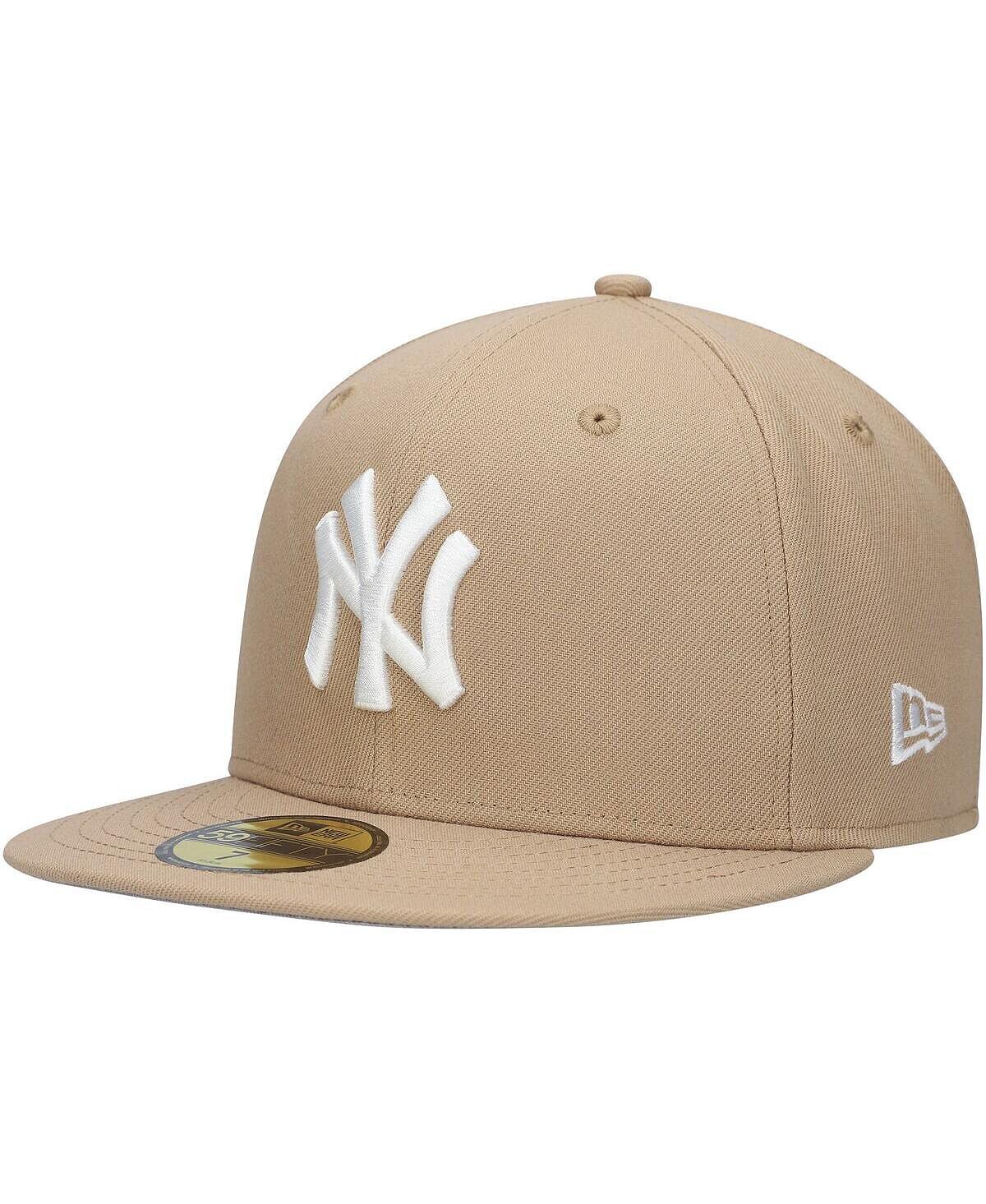 

Мужская приталенная кепка цвета хаки New York Yankees 59FIFTY New Era