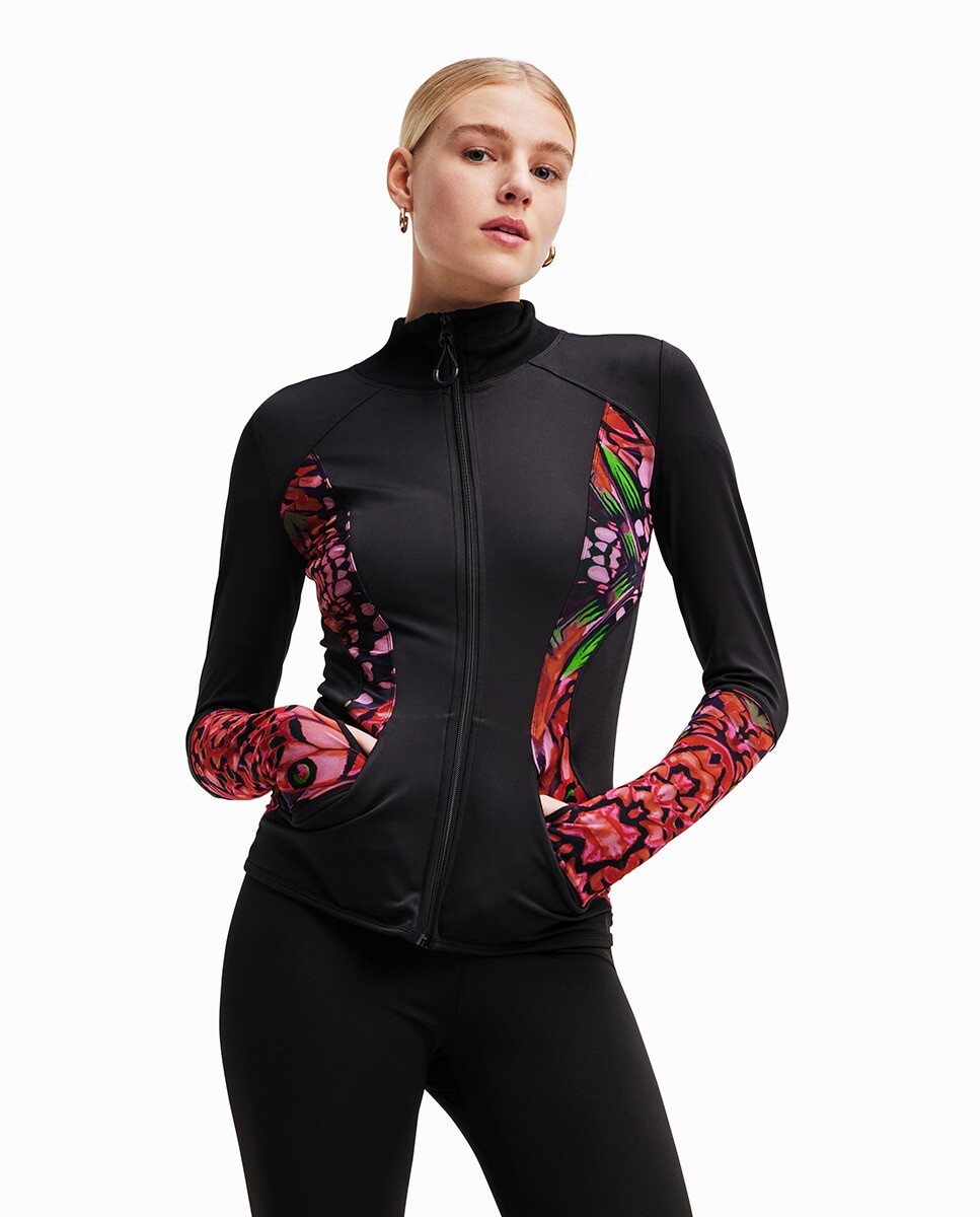 

Спортивная куртка с бабочкой Desigual, черный