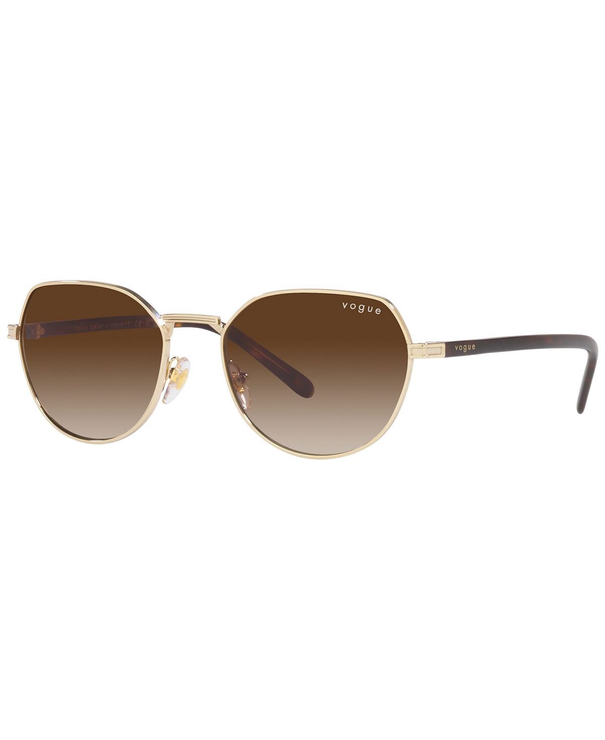 

Женские солнцезащитные очки Hailey Bieber x Vogue Eyewear, VO4242S 53, золотой
