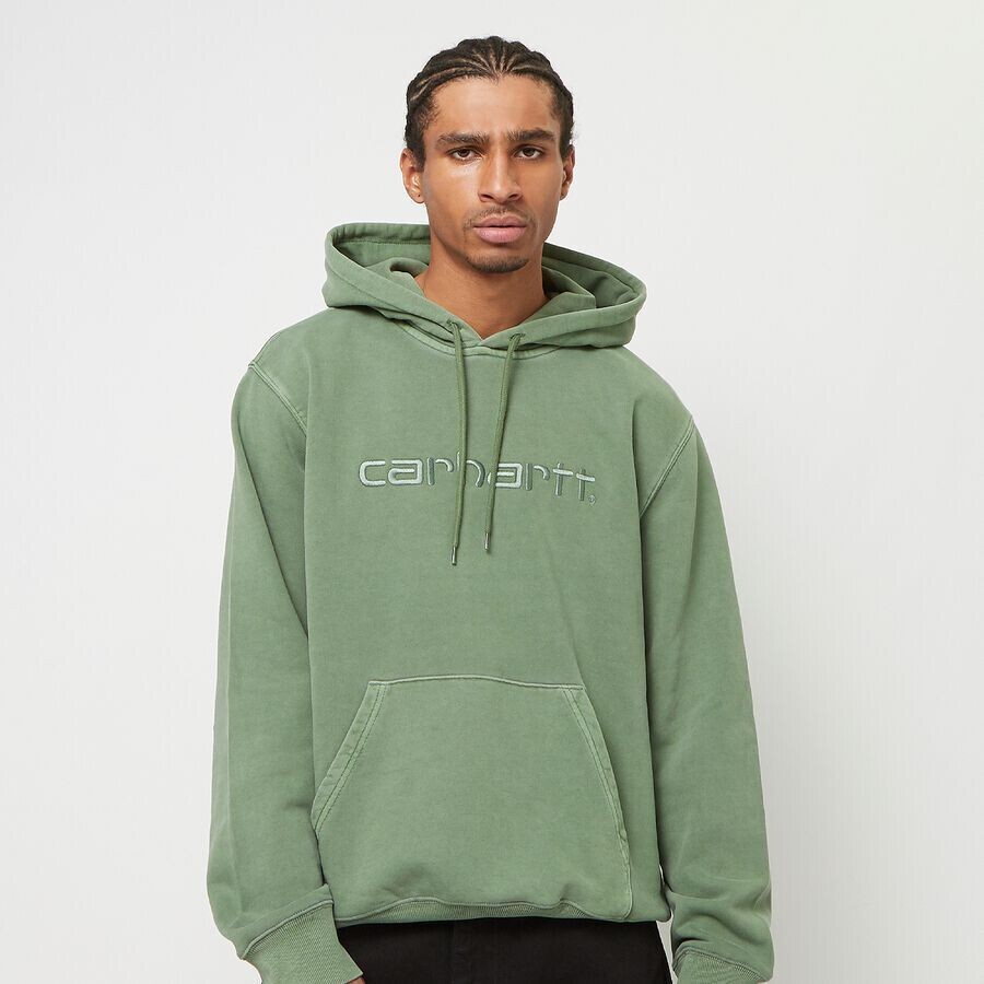 

Толстовка с капюшоном Carhartt WIP, цвет garment dyed park