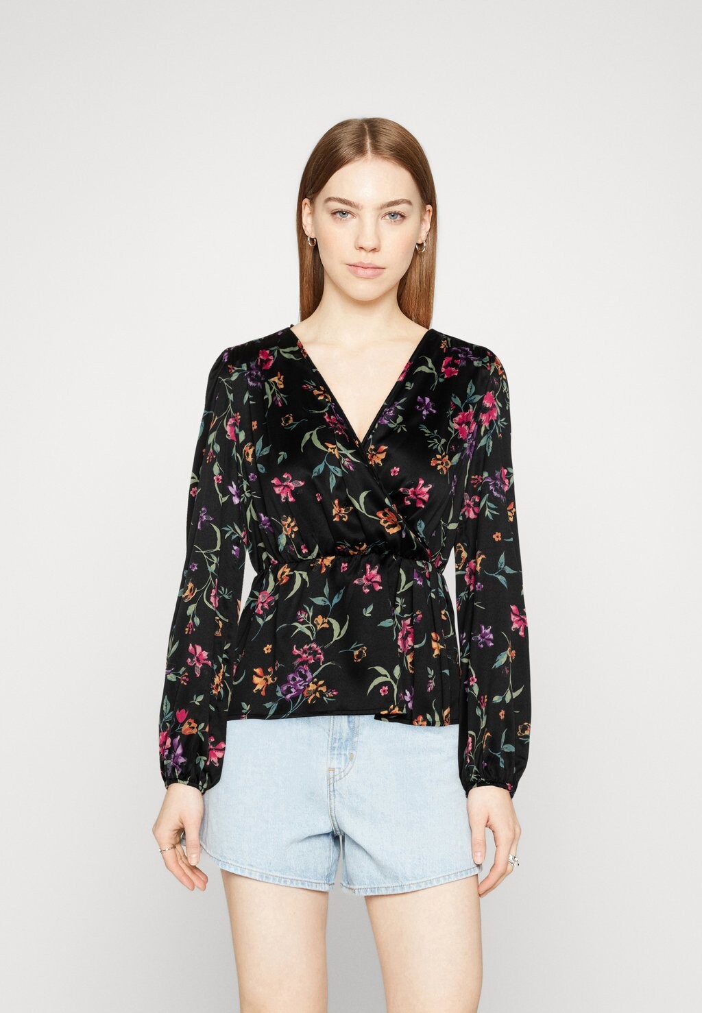 

Блузка Vmkleo W-Neck Wrap Vero Moda, черный