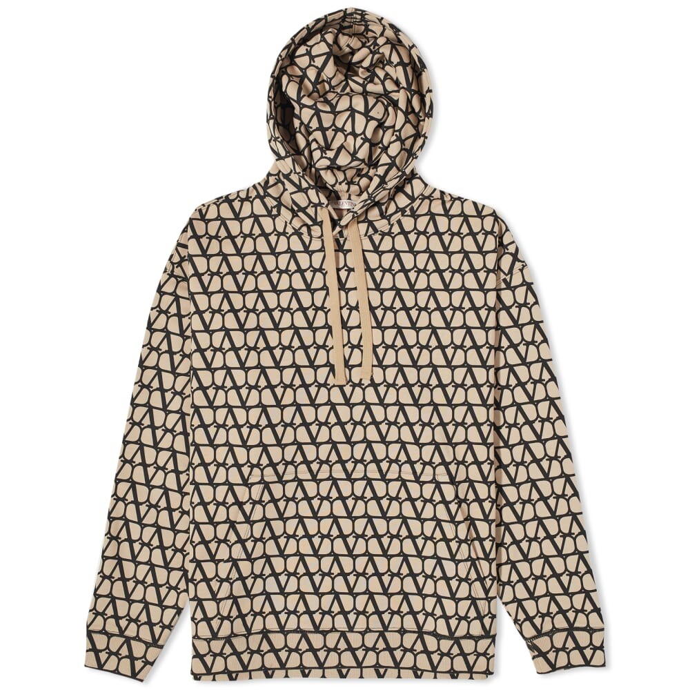

Худи Valentino с монограммой Popover, бежевый/черный