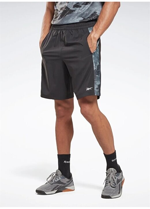 

Черные мужские шорты HT1691 TRAIN CAMO WOVEN SH Reebok, черный