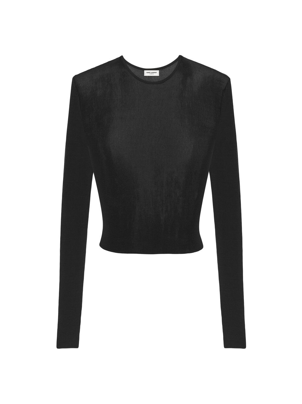 

Укороченный топ из вискозы в рубчик Saint Laurent