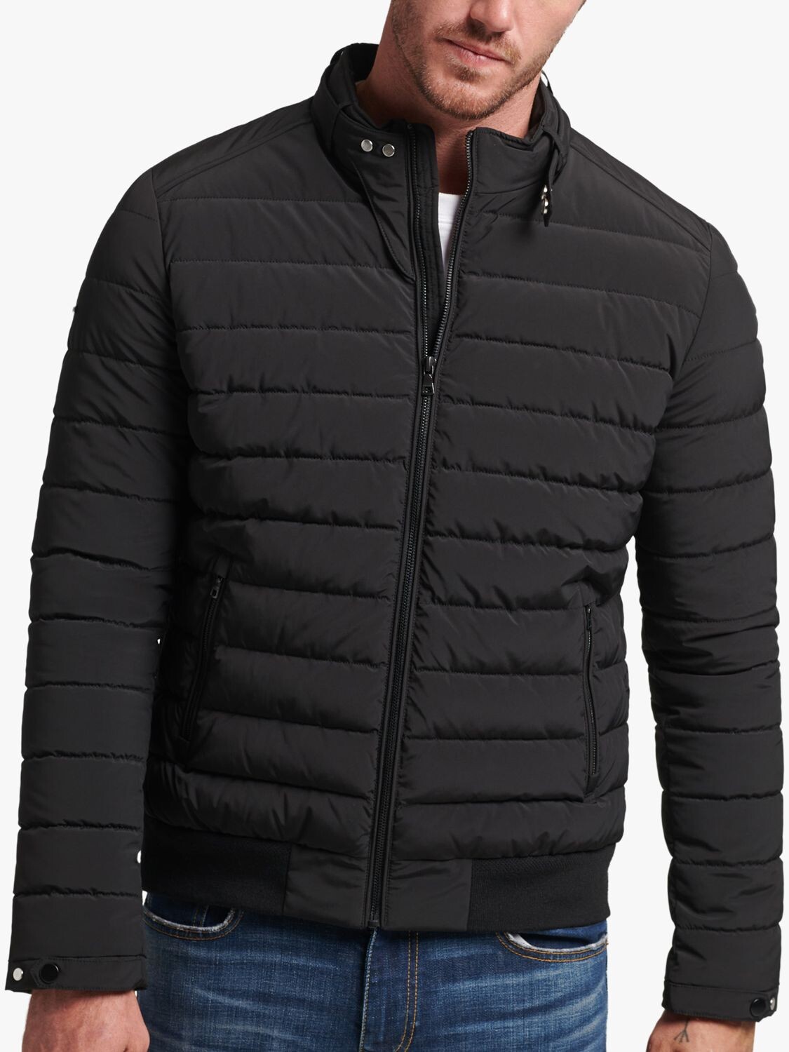 

Утепленная куртка Harrington Superdry, черная