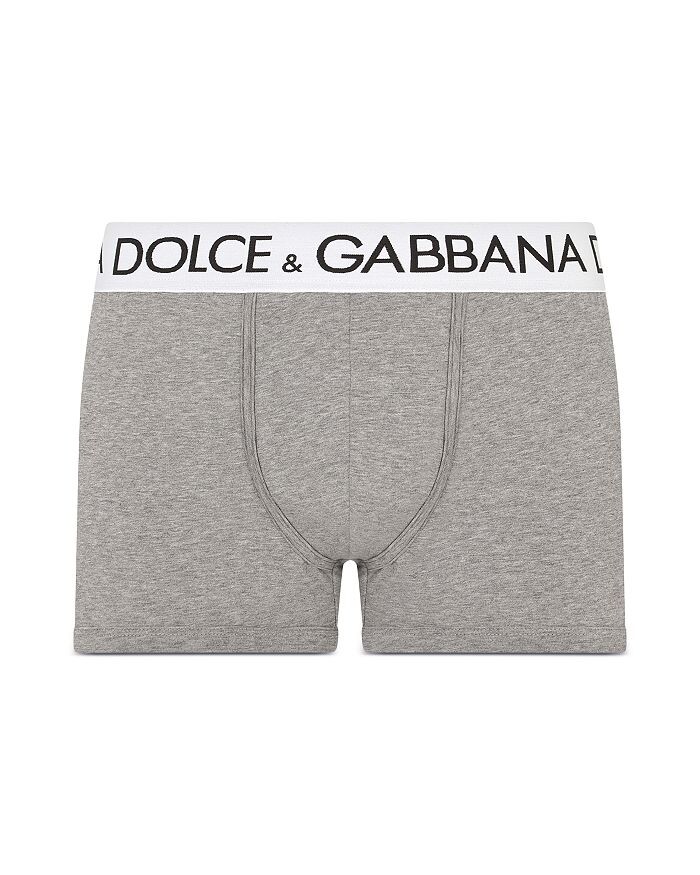 

Трусы-боксеры с логотипом на поясе из смеси хлопка Dolce & Gabbana