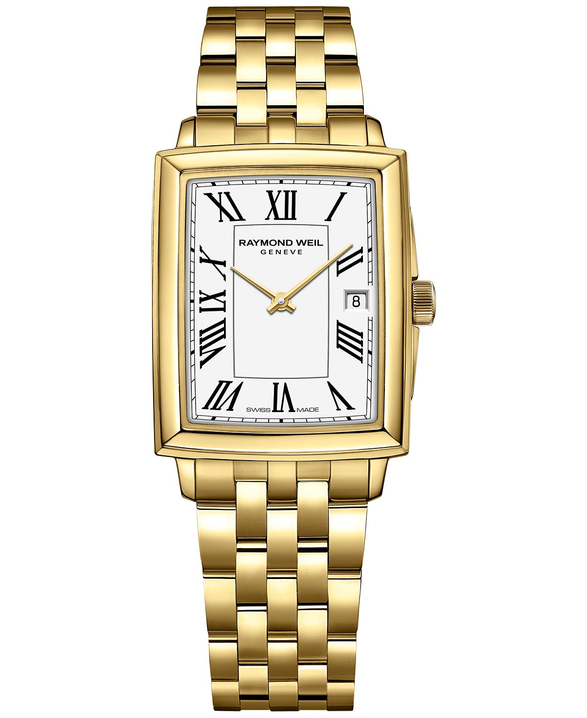 Женские швейцарские часы Toccata с золотым PVD-браслетом из нержавеющей стали, 25x35 мм Raymond Weil, белый queneau raymond connaissez vous paris