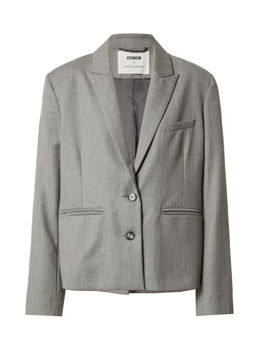 пиджак marie by marie средней длины размер onesize серый Блейзер About You Caya, светло-серый