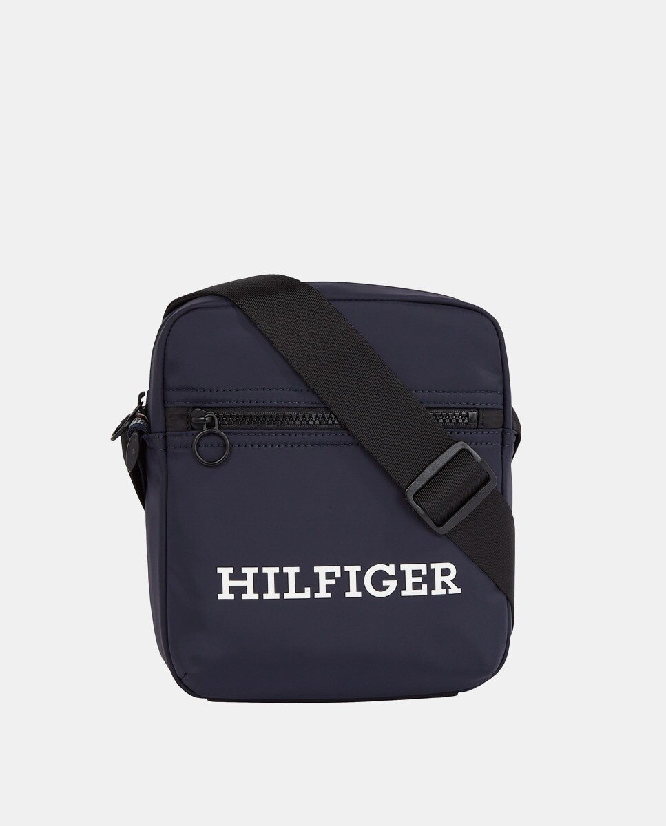 

Темно-синяя сумка через плечо из переработанного полиэстера с логотипом Hilfiger спереди Tommy Hilfiger, темно-синий