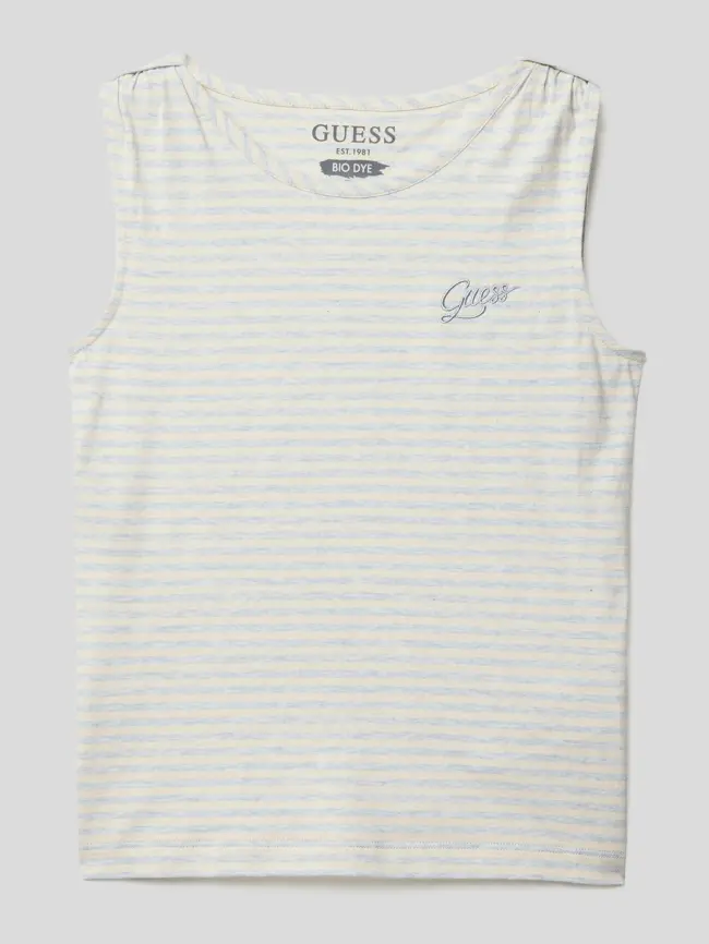 

Топ с пришивкой этикеток Guess, синий