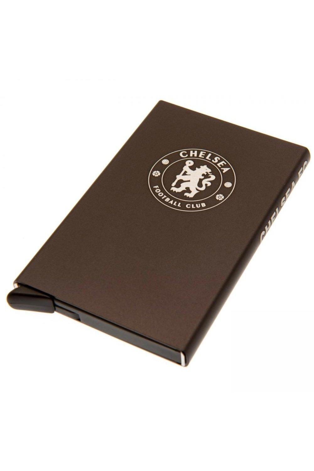 Алюминиевый держатель для карт Chelsea FC, коричневый алюминиевый держатель для идентификационных карт