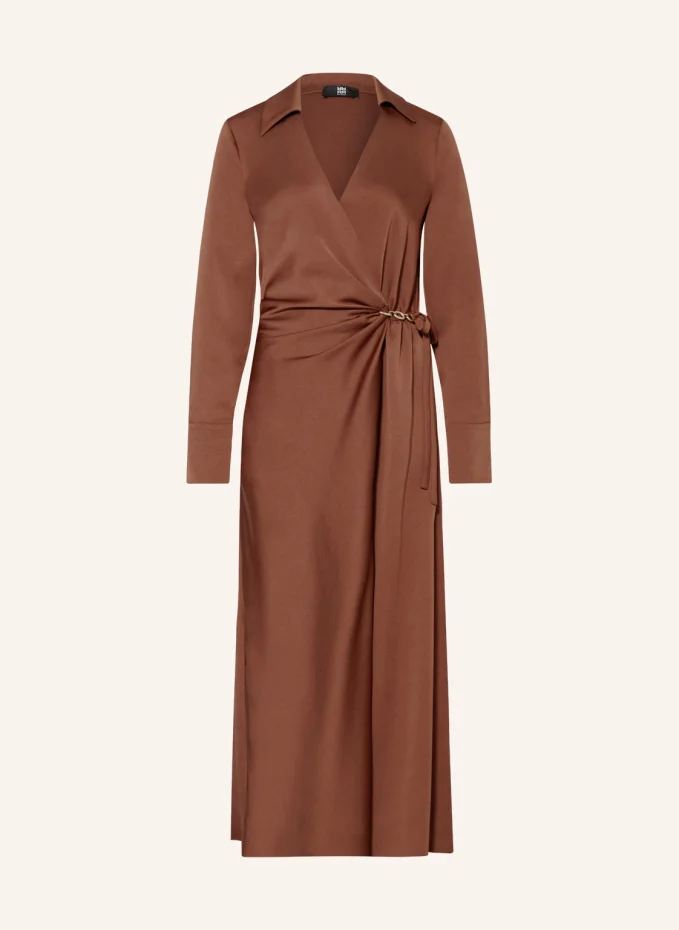 цена Атласное платье Riani, коричневый