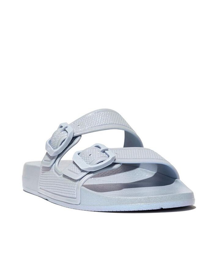 

Женские шлепанцы с жемчужной пряжкой и двумя перекладинами Iqushion FitFlop, синий