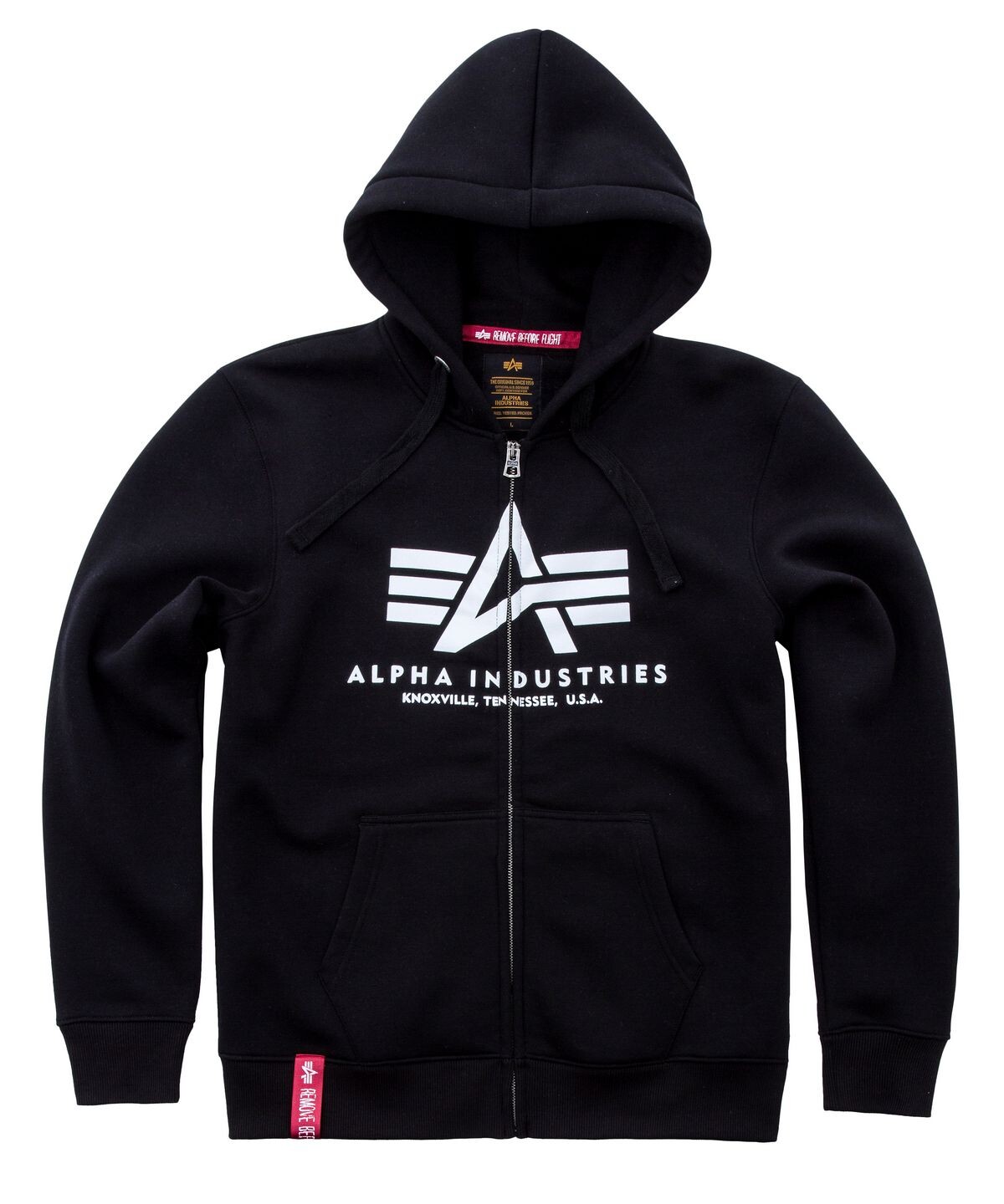 

Толстовка Alpha Industries Hoodie Basic Zip Hoody, черный