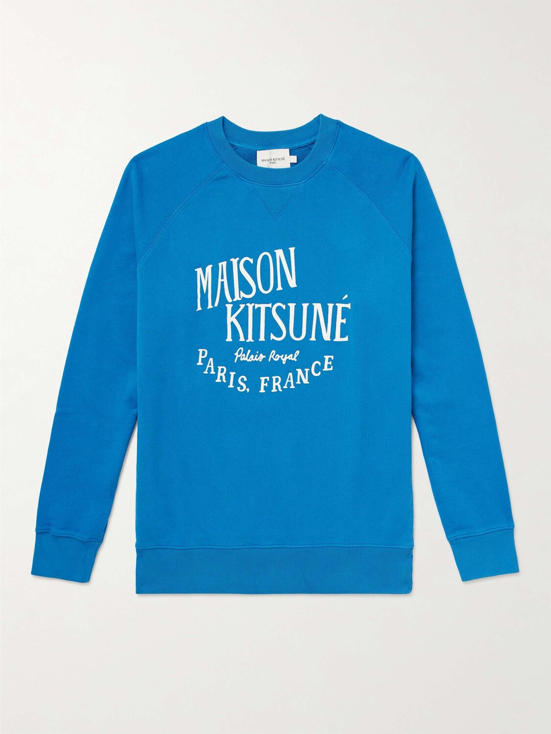 

Толстовка из хлопкового джерси с логотипом Palais Royal MAISON KITSUNÉ, синий