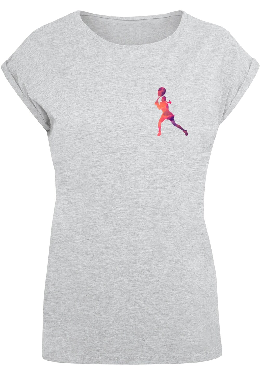 

Рубашка Merchcode Tennis Woman Silhouette, пестрый серый